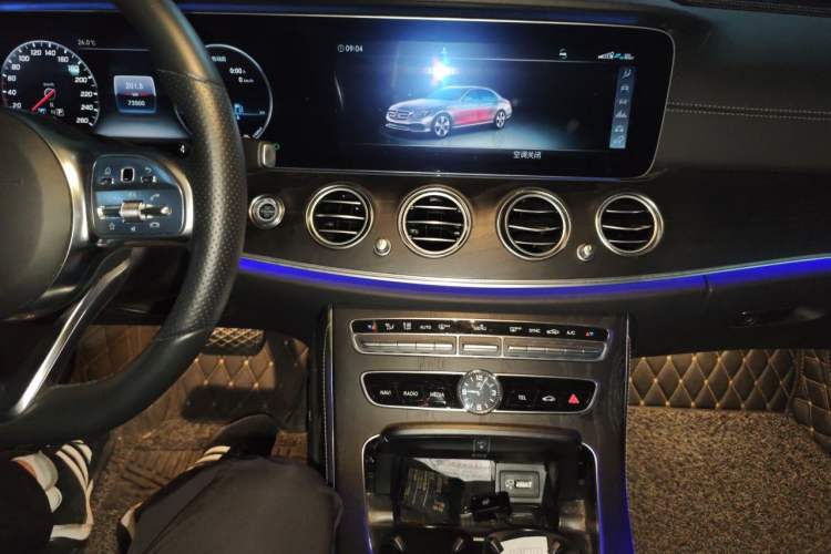Used Mercedes-Benz E-Class 2019 E 300 L Sporty and Stylish Model Audio And AC Panel