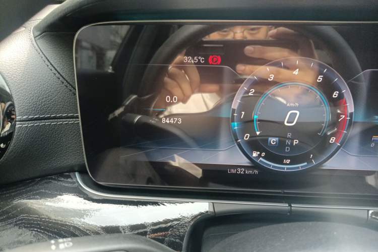 Used Mercedes-Benz E-Class 2019 E 300 L Sporty and Stylish Model Odometer Close Up