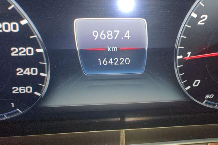 Used Mercedes-Benz E-Class 2019 E 300 L Luxury Model Odometer Close Up