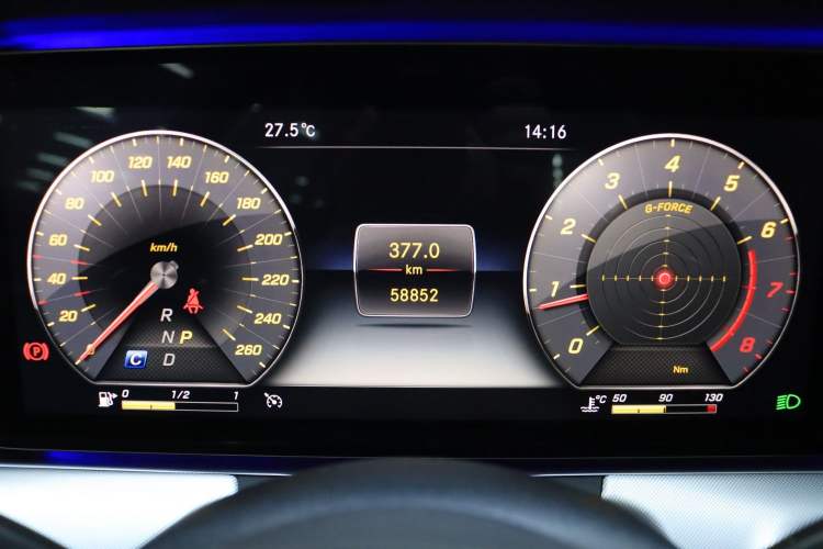 Used Mercedes-Benz E-Class 2019 E 200 Coupe Odometer Close Up