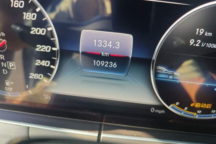 Used Mercedes-Benz E-Class 2019 Restyled E 300 L Sporty and Stylish Edition Odometer Close Up