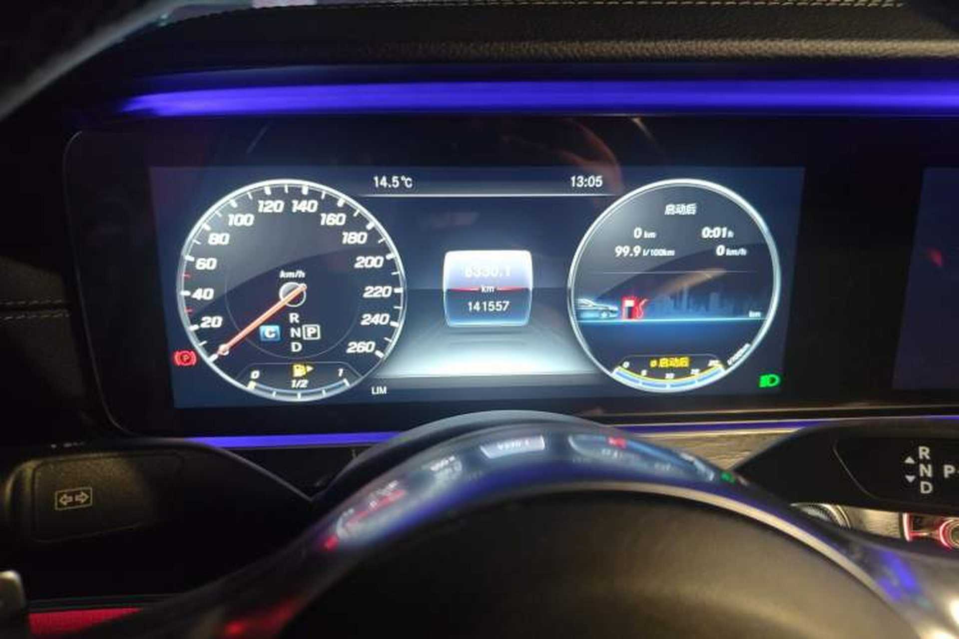 Used Mercedes-Benz E-Class 2019 E 200 L Sport Edition Odometer Close Up