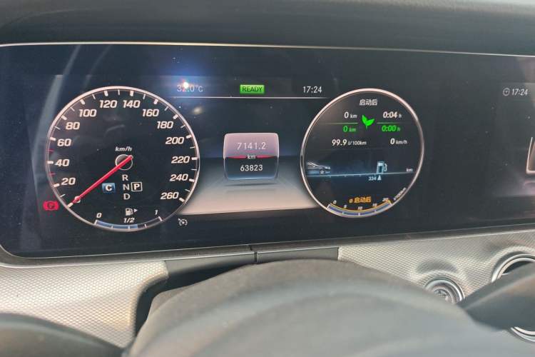 Used Mercedes-Benz E-Class 2019 E 260 Sport Edition Odometer Close Up