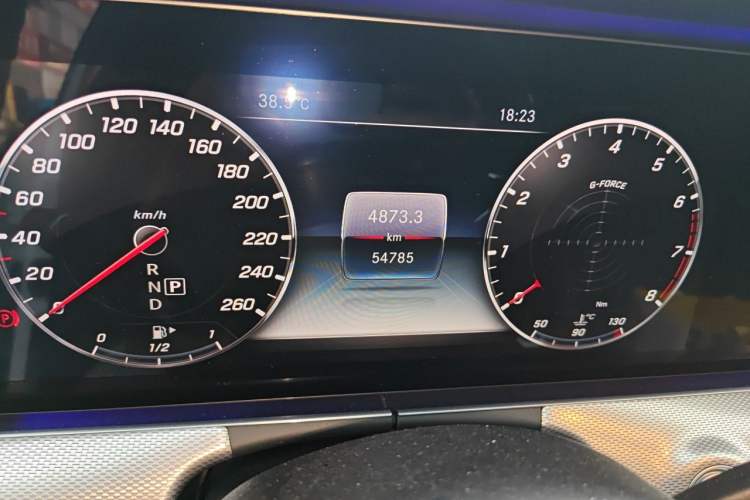 Used Mercedes-Benz E-Class 2019 E 260 Sport Edition Odometer Close Up