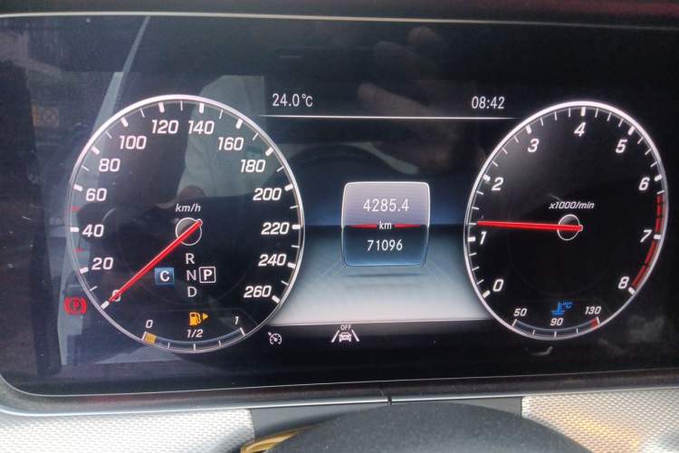 Used Mercedes-Benz E-Class 2019 Restyled E 300 Sport Edition Odometer Close Up