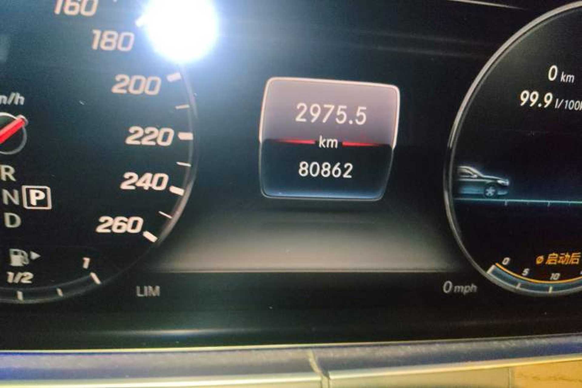 Used Mercedes-Benz E-Class 2019 Restyled E 300 L Sporty and Stylish Edition Odometer Close Up