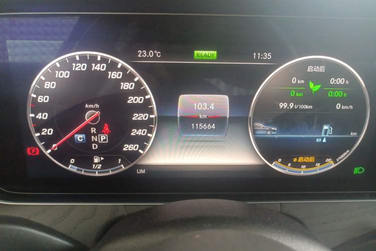 Used Mercedes-Benz E-Class 2019 E 260 L Sport Edition Odometer Close Up