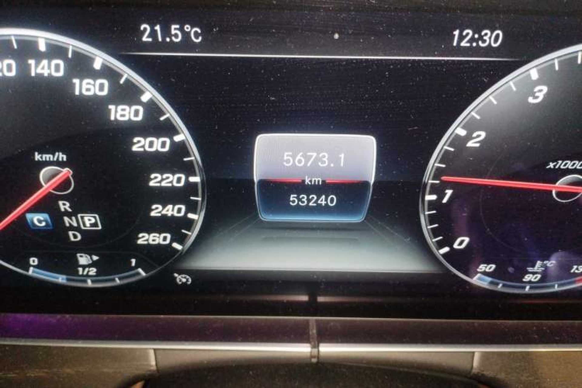 Used Mercedes-Benz E-Class 2019 Restyled E 300 L Sport Luxury Edition Odometer Close Up