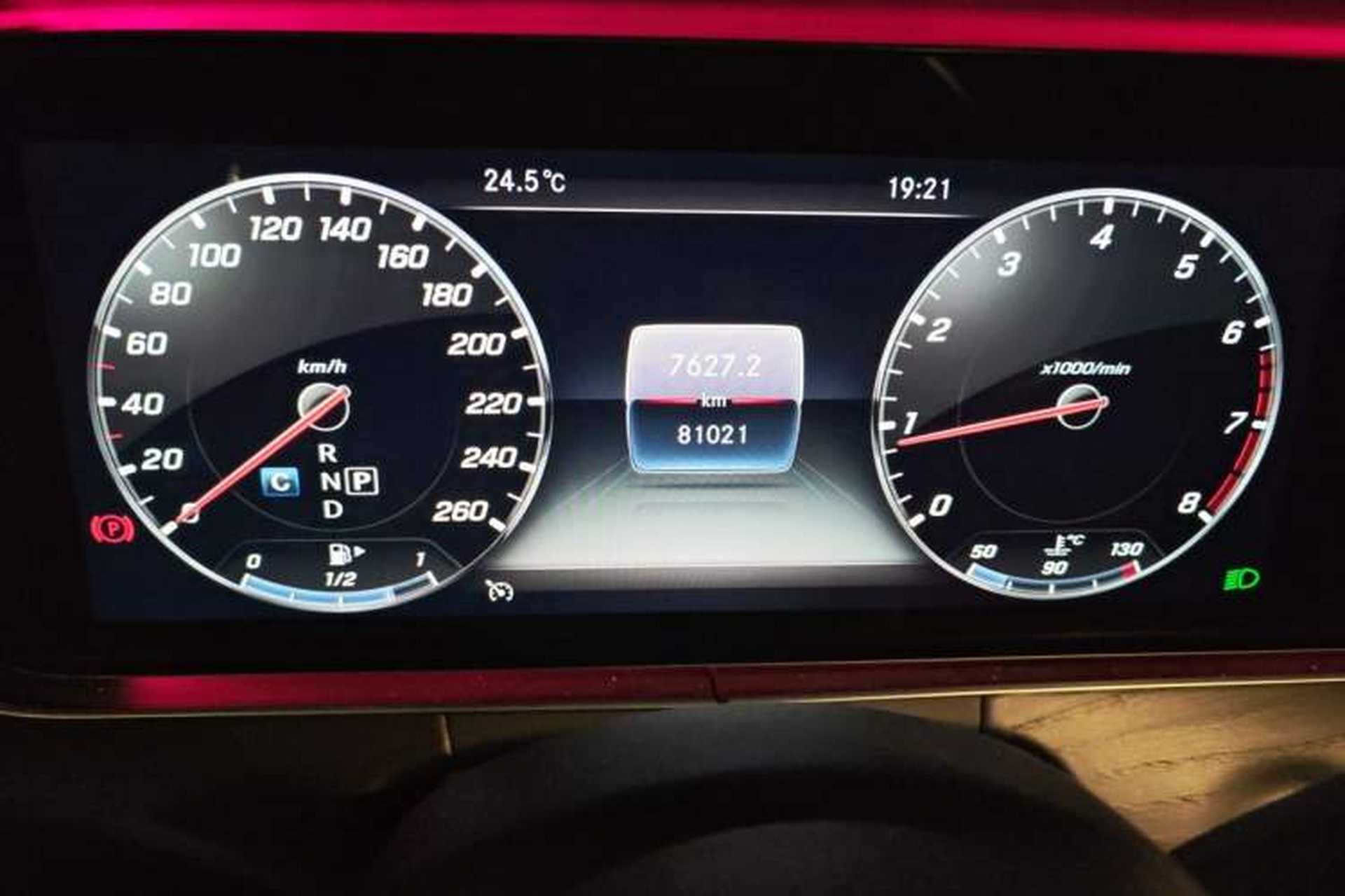 Used Mercedes-Benz E-Class 2019 Restyled E 300 L Sporty and Stylish Edition Odometer Close Up