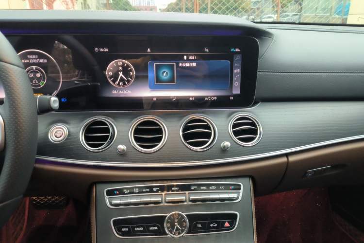 Used Mercedes-Benz E-Class 2020 E 300 L Sporty and Stylish Model Audio And AC Panel
