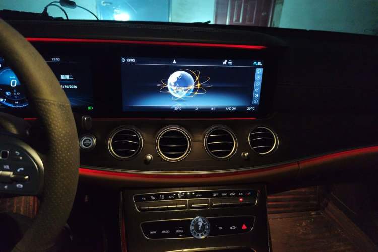 Used Mercedes-Benz E-Class 2020 E 300 L Sporty and Stylish Model Audio And AC Panel