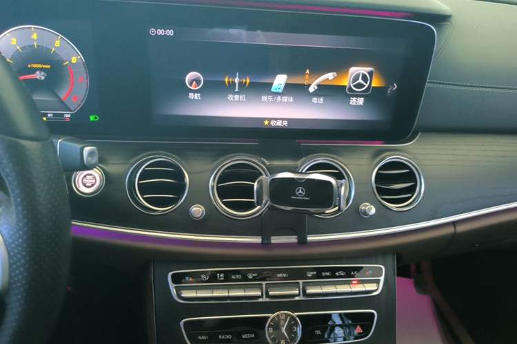 Used Mercedes-Benz E-Class 2020 E 300 L Sporty and Stylish Model Audio And AC Panel