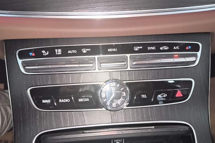 Used Mercedes-Benz E-Class 2020 E 300 L Sporty and Stylish Model Audio And AC Panel