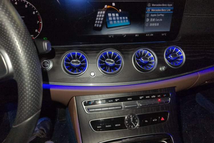 Used Mercedes-Benz E-Class 2020 E 300 L Sporty and Stylish Model Audio And AC Panel