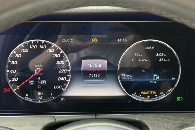 Used Mercedes-Benz E-Class 2020 Restyled E 300 L Sporty and Stylish Edition Odometer Close Up