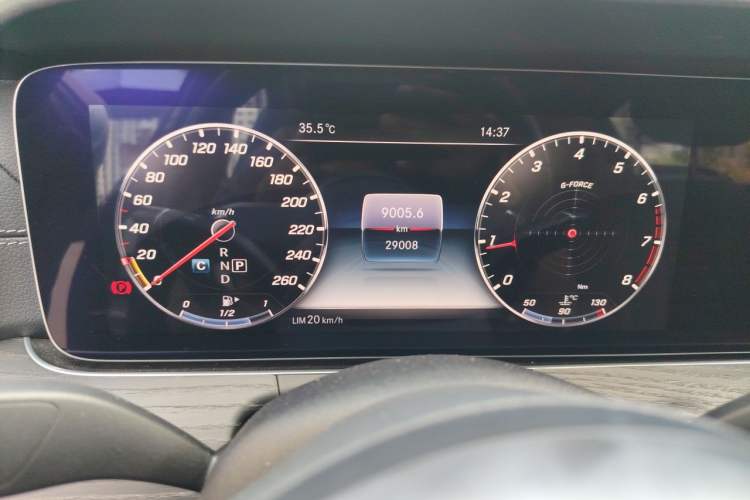 Used Mercedes-Benz E-Class 2020 Restyled E 300 L Sporty and Stylish Edition Odometer Close Up