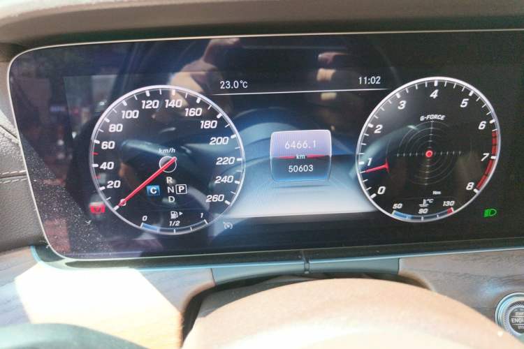 Used Mercedes-Benz E-Class 2020 E 300 L Stylish Model Odometer Close Up
