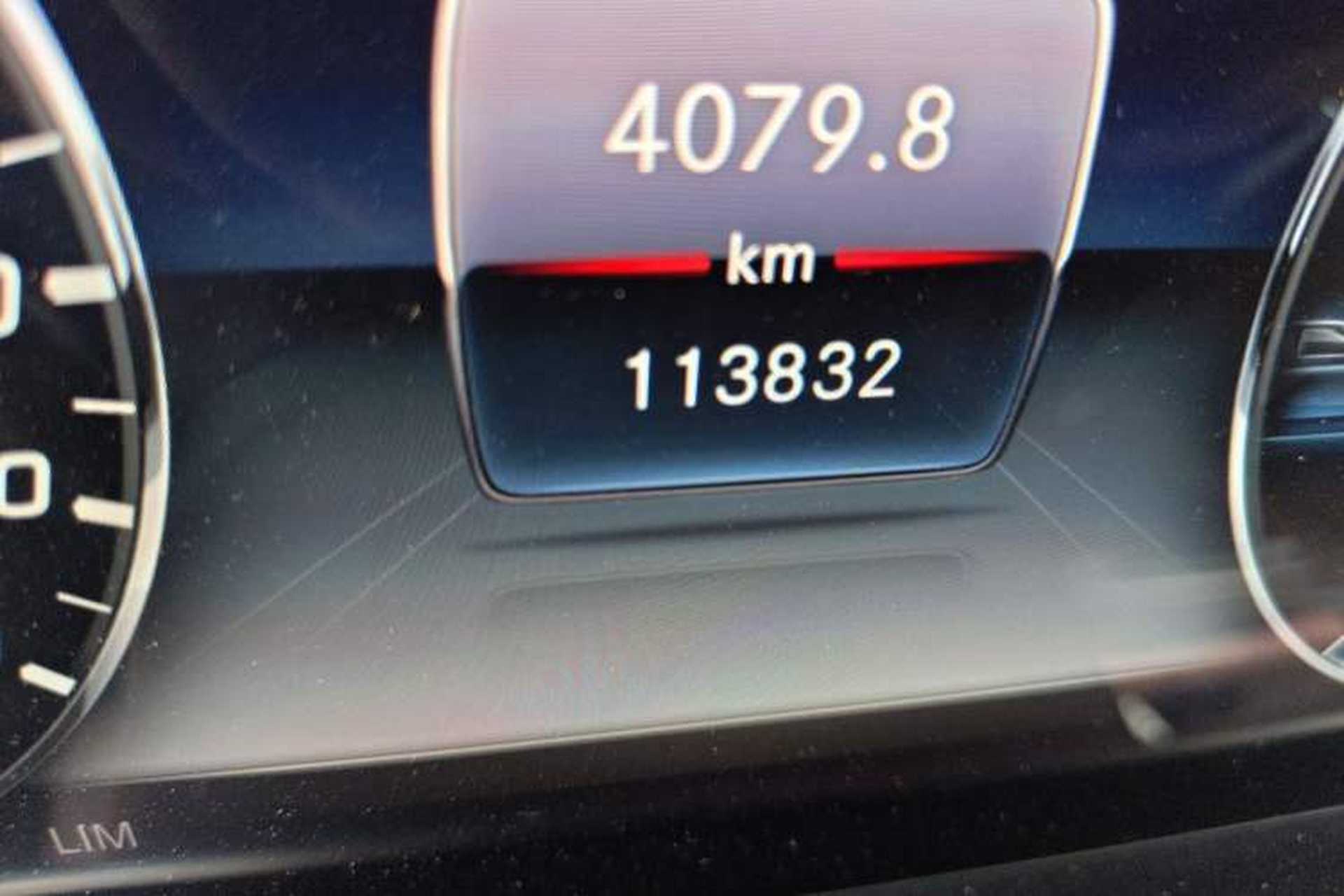 Used Mercedes-Benz E-Class 2020 Facelift E 300 L Stylish Edition Odometer Close Up