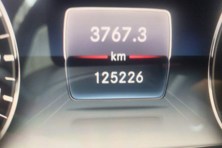 Used Mercedes-Benz E-Class 2020 E 300 L Luxury Model Odometer Close Up