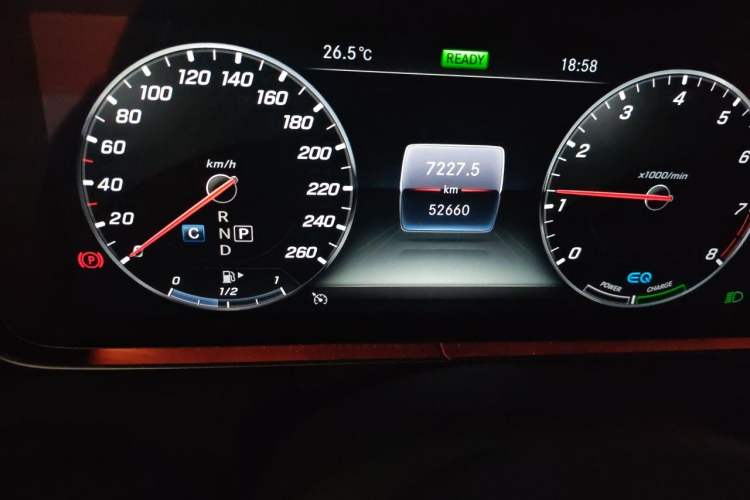 Used Mercedes-Benz E-Class 2020 E 260 L Sport Edition Odometer Close Up
