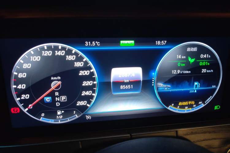 Used Mercedes-Benz E-Class 2020 Facelift E 260 L Sport Edition Odometer Close Up