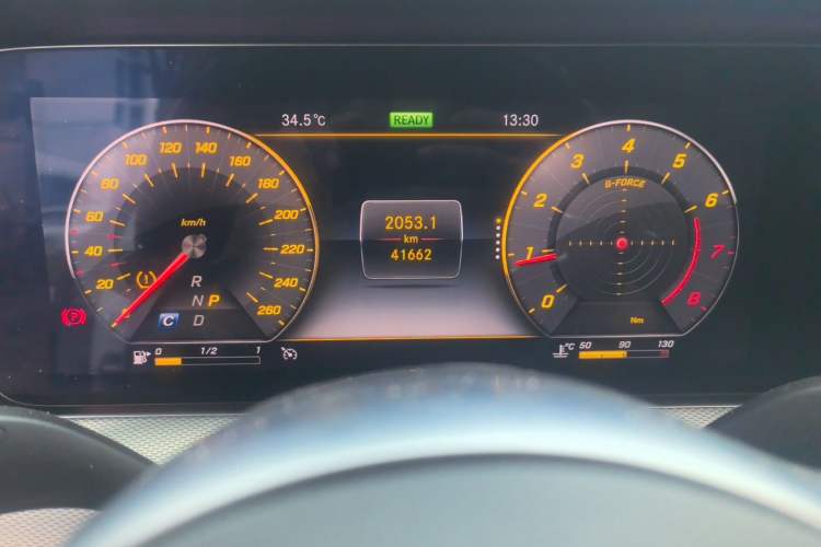 Used Mercedes-Benz E-Class 2020 Facelift E 260 Sport Edition Odometer Close Up