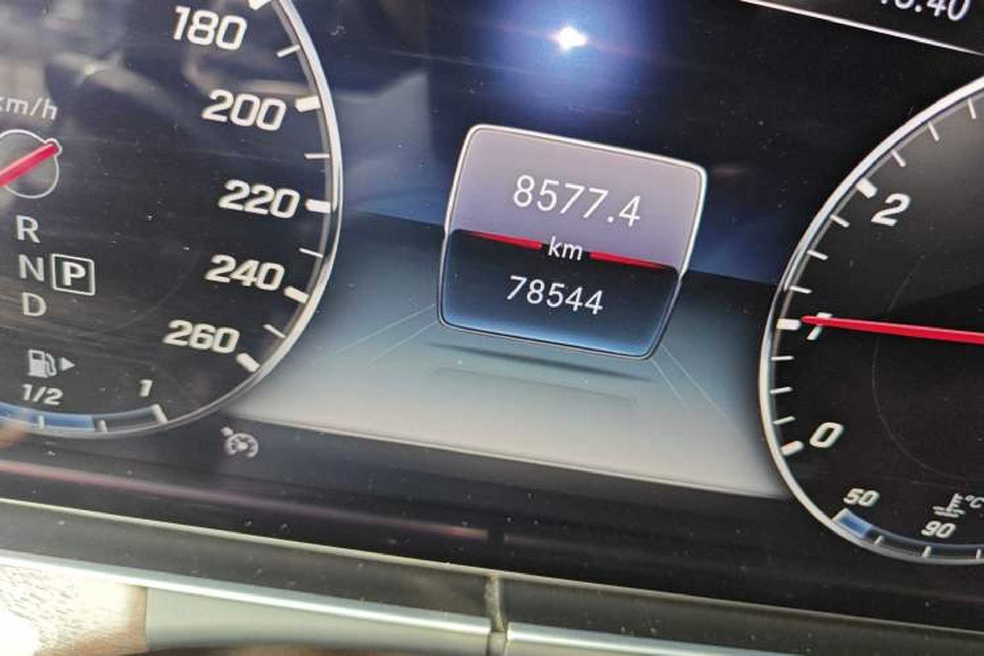 Used Mercedes-Benz E-Class 2020 E 300 L Stylish Model Odometer Close Up