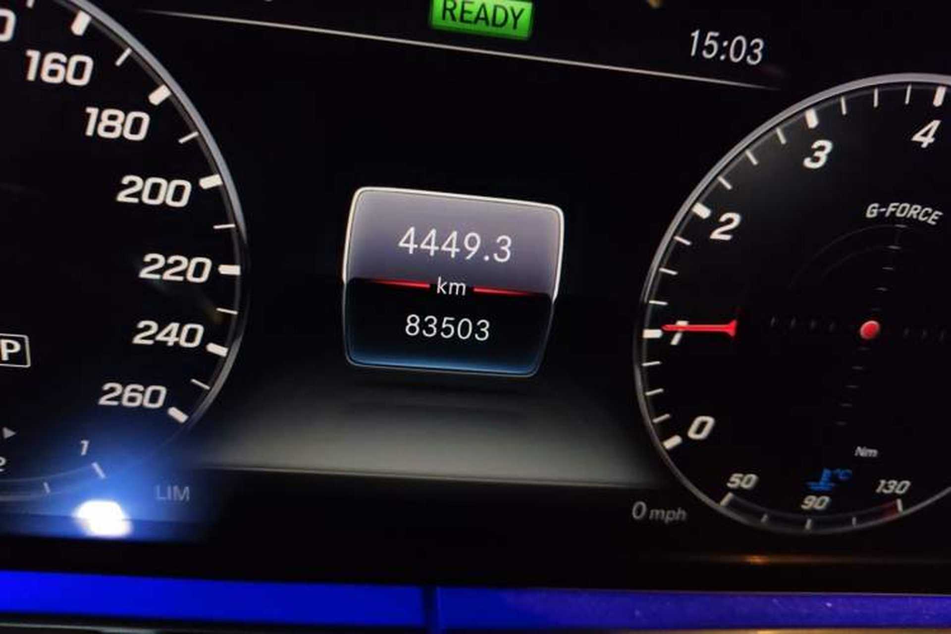 Used Mercedes-Benz E-Class 2020 E 260 L Odometer Close Up