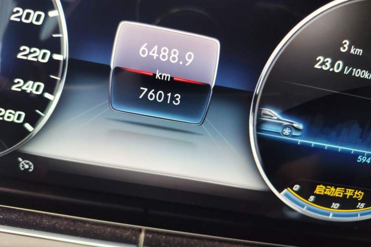 Used Mercedes-Benz E-Class 2020 Restyled E 300 L Sporty and Stylish Edition Odometer Close Up