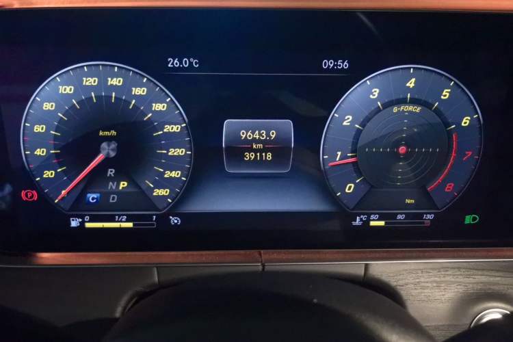Used Mercedes-Benz E-Class 2020 E 300 L Sporty and Stylish Model Odometer Close Up
