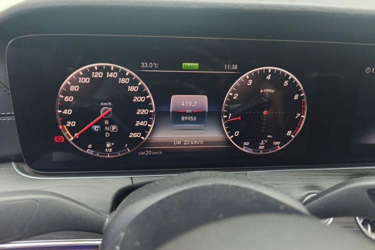 Used Mercedes-Benz E-Class 2020 E 260 L Sport Edition Odometer Close Up