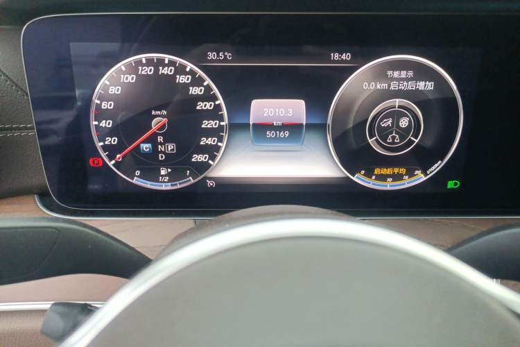 Used Mercedes-Benz E-Class 2020 E 300 L Stylish Model Odometer Close Up