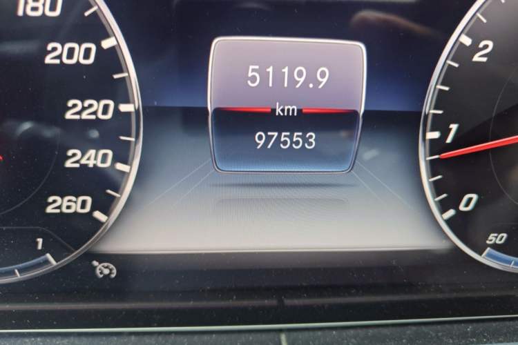 Used Mercedes-Benz E-Class 2020 Restyled E 300 L Sporty and Stylish Edition Odometer Close Up