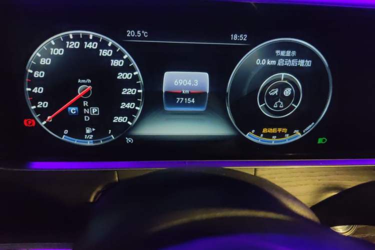 Used Mercedes-Benz E-Class 2020 Restyled E 300 L Sporty and Stylish Edition Odometer Close Up