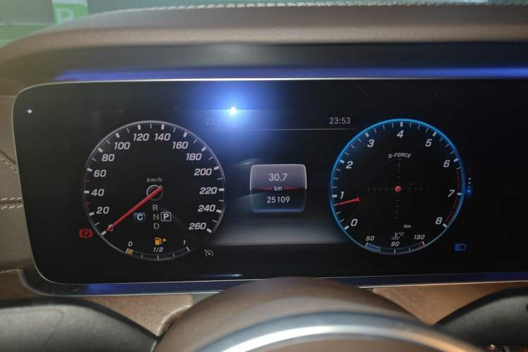 Used Mercedes-Benz E-Class 2020 E 300 L Luxury Model Odometer Close Up