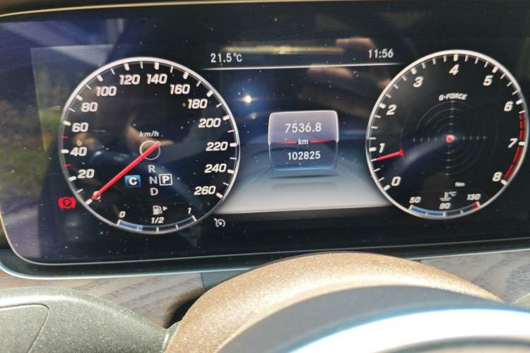 Used Mercedes-Benz E-Class 2020 E 300 L Luxury Model Odometer Close Up