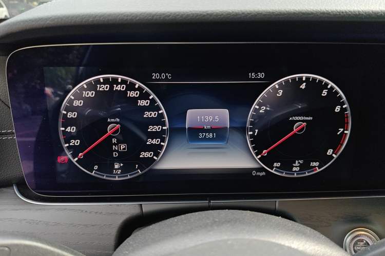 Used Mercedes-Benz E-Class 2020 Restyled E 300 L Sporty and Stylish Edition Odometer Close Up