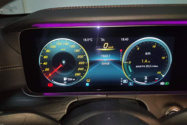 Used Mercedes-Benz E-Class 2020 E 300 Sport Edition Odometer Close Up