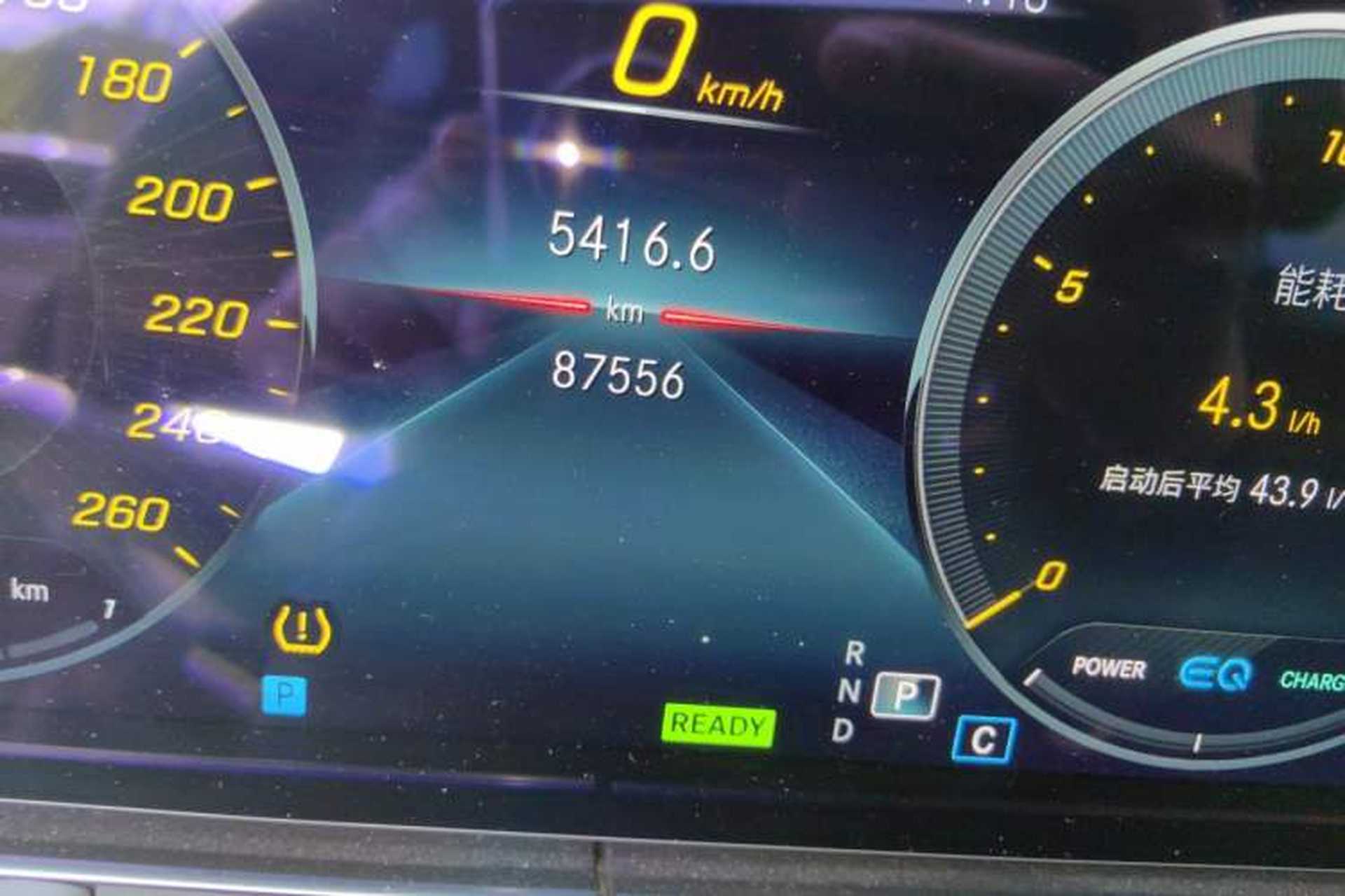 Used Mercedes-Benz E-Class 2020 Facelift E 260 Sport Edition Odometer Close Up