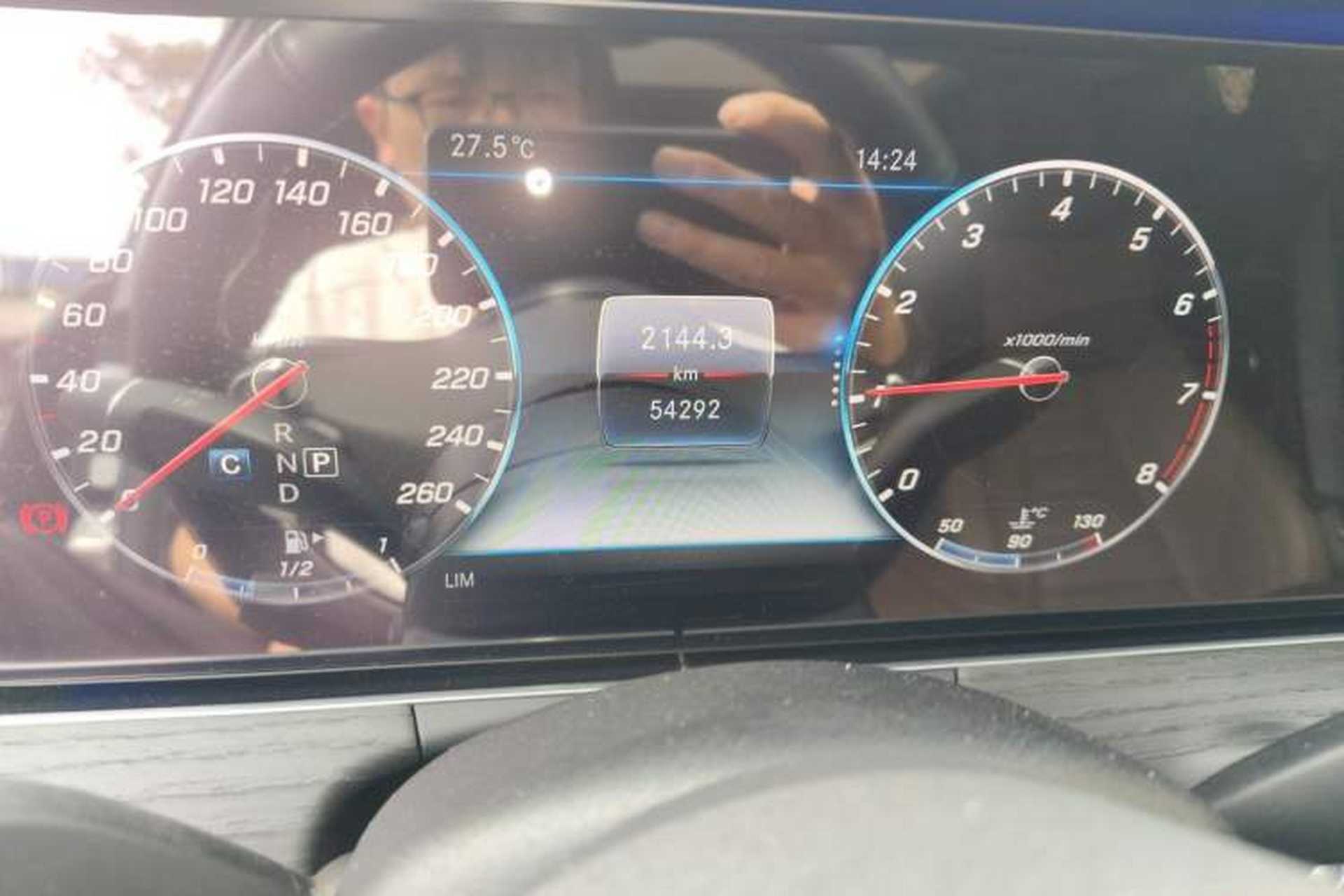 Used Mercedes-Benz E-Class 2020 Restyled E 300 L Sporty and Stylish Edition Odometer Close Up