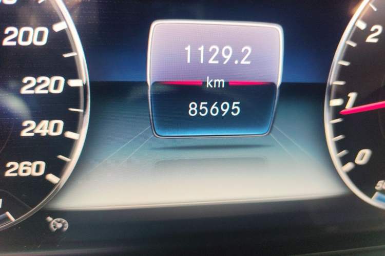 Used Mercedes-Benz E-Class 2020 E 300 L Luxury Model Odometer Close Up