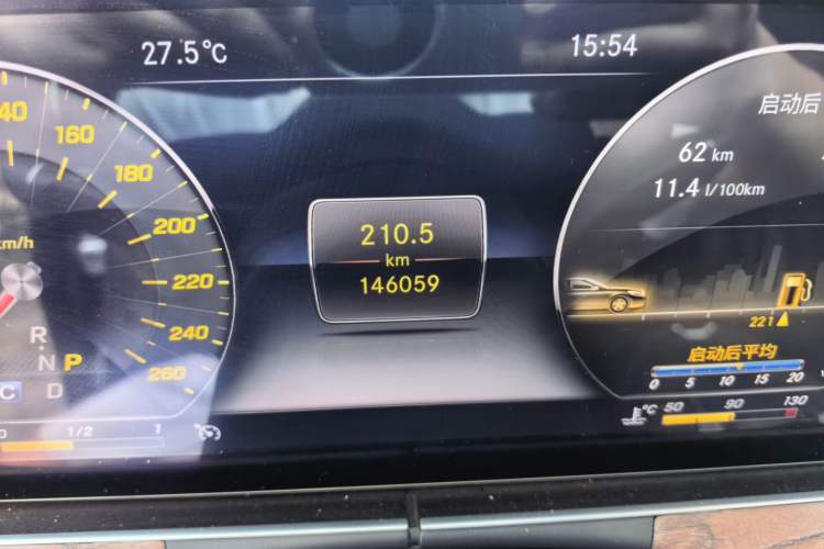 Used Mercedes-Benz E-Class 2020 E 300 L Stylish Model Odometer Close Up