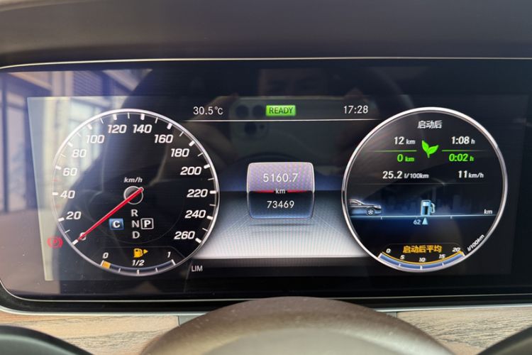 Used Mercedes-Benz E-Class 2020 Facelift E 260 L Odometer Close Up