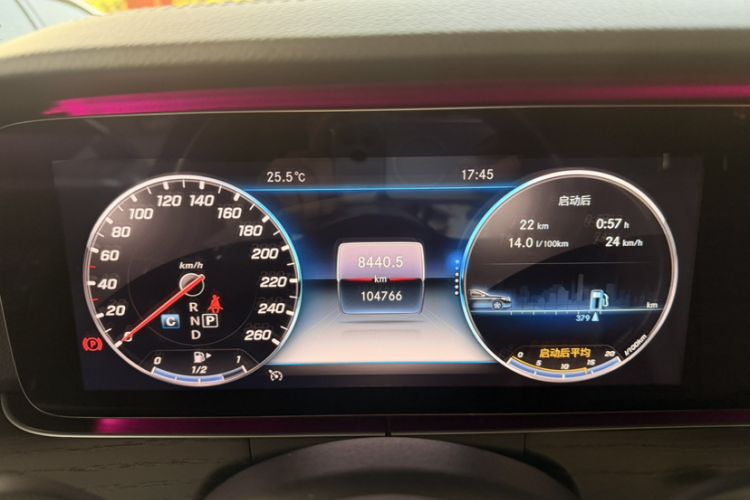 Used Mercedes-Benz E-Class 2020 E 300 L Sport Luxury Edition Odometer Close Up