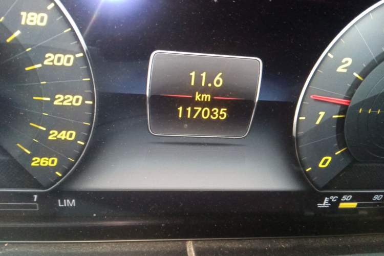 Used Mercedes-Benz E-Class 2020 E 300 L Luxury Model Odometer Close Up