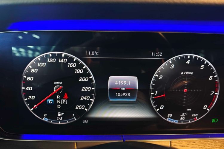 Used Mercedes-Benz E-Class 2020 Restyled E 300 L Sport Exclusive Edition Odometer Close Up