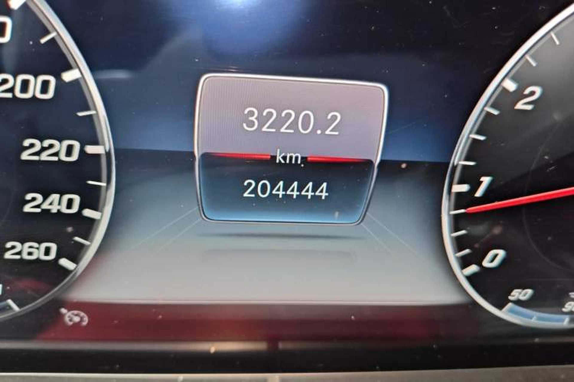 Used Mercedes-Benz E-Class 2020 E 300 L Stylish Model Odometer Close Up
