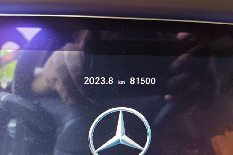 Used Mercedes-Benz E-Class 2020 E 300 L Luxury Model Odometer Close Up