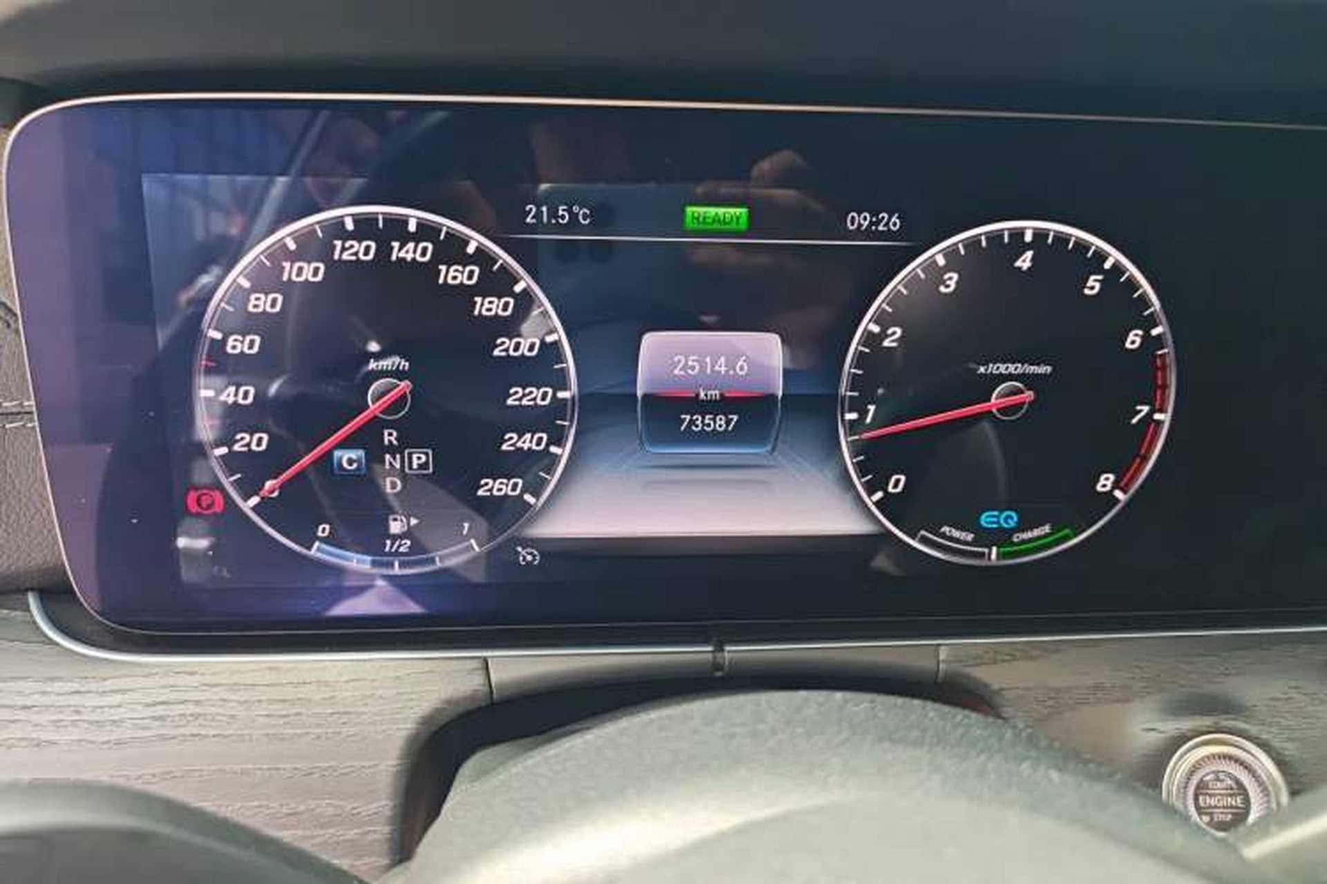 Used Mercedes-Benz E-Class 2020 Facelift E 260 L Sport Edition Odometer Close Up