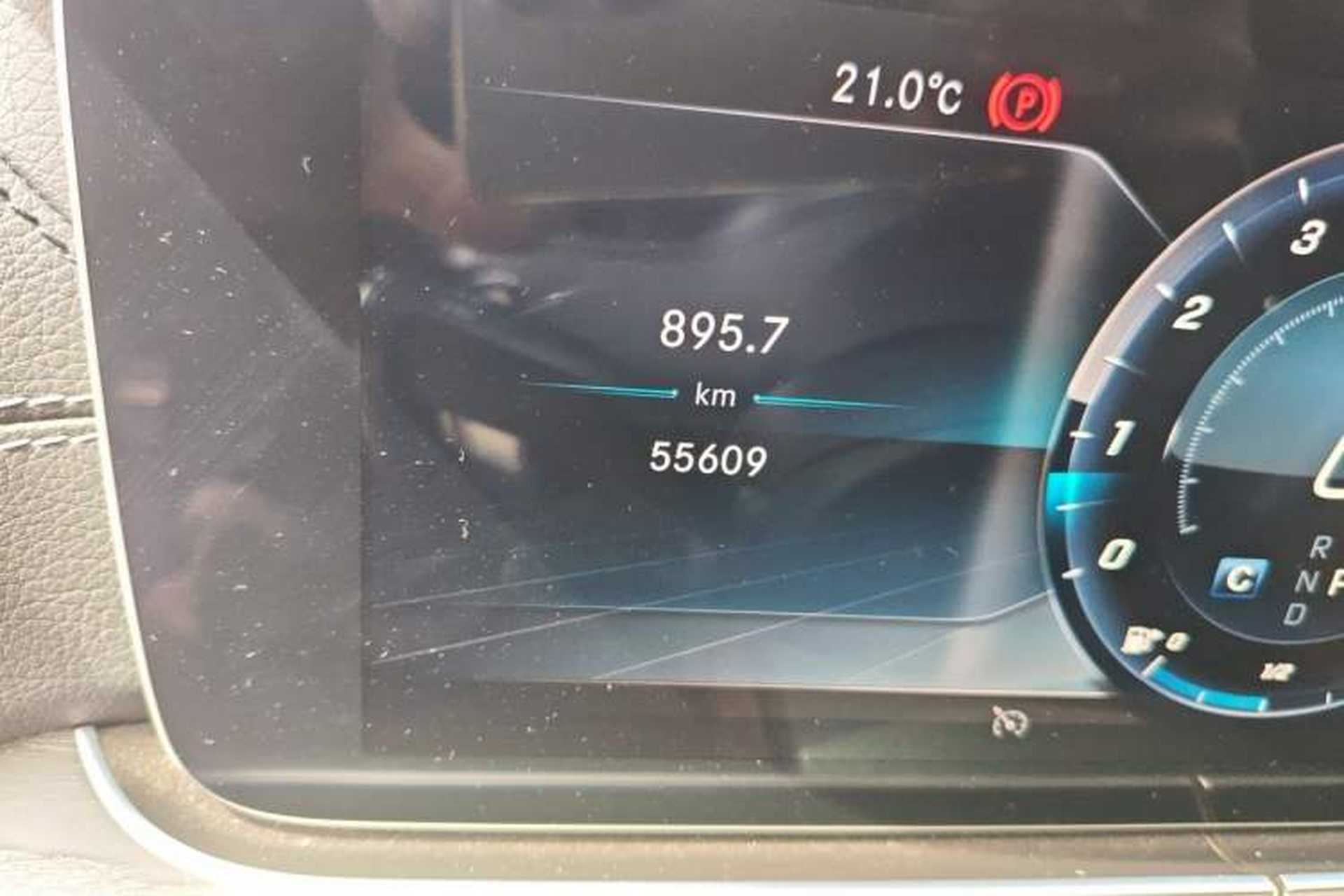 Used Mercedes-Benz E-Class 2020 E 300 L Stylish Model Odometer Close Up